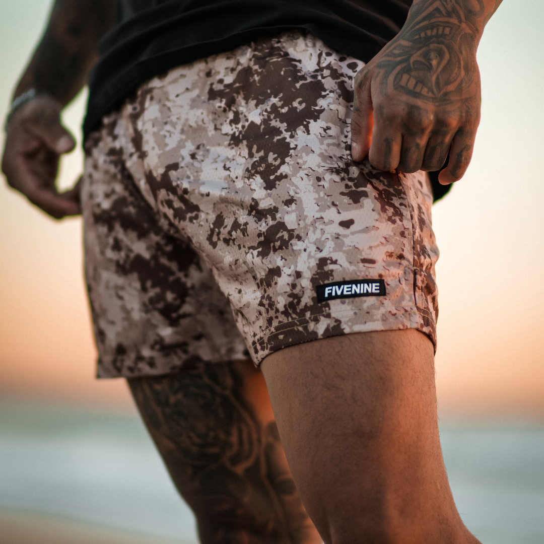 THE MESH SHORT - DESERT CAMO