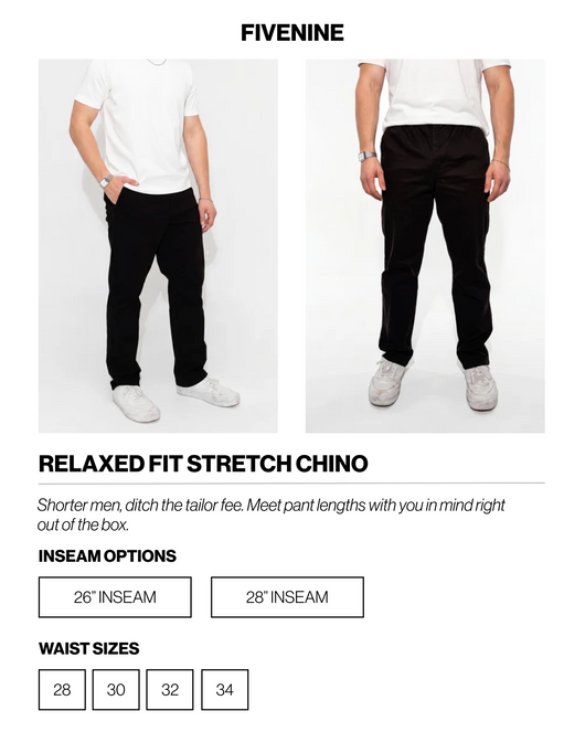 Relaxed Fit Stretch Chino Pant