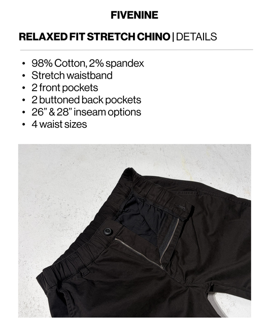 Relaxed Fit Stretch Chino Pant