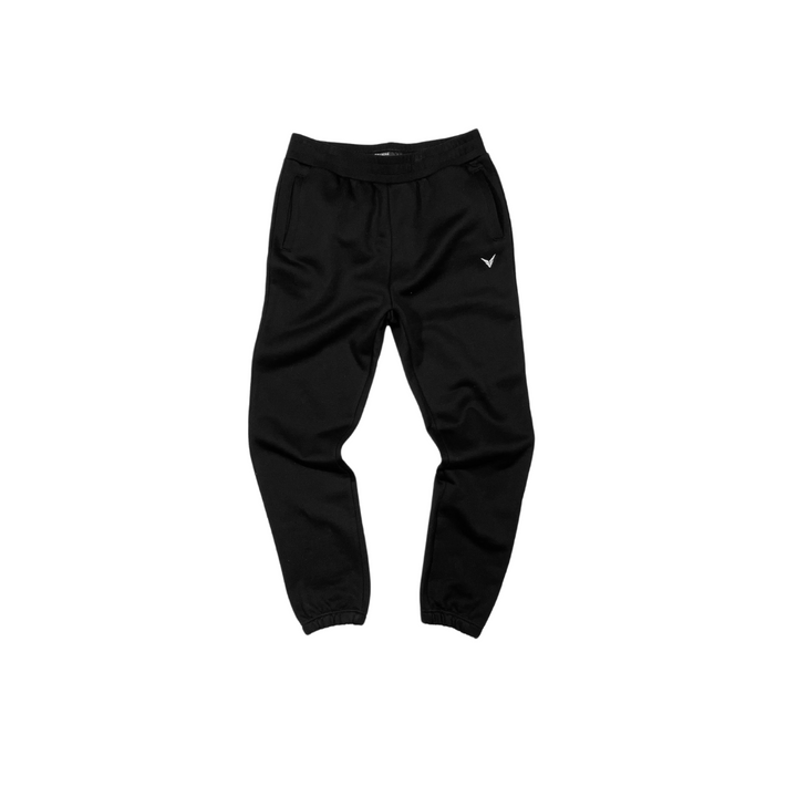 TERRY COTTON JOGGERS - JET BLACK