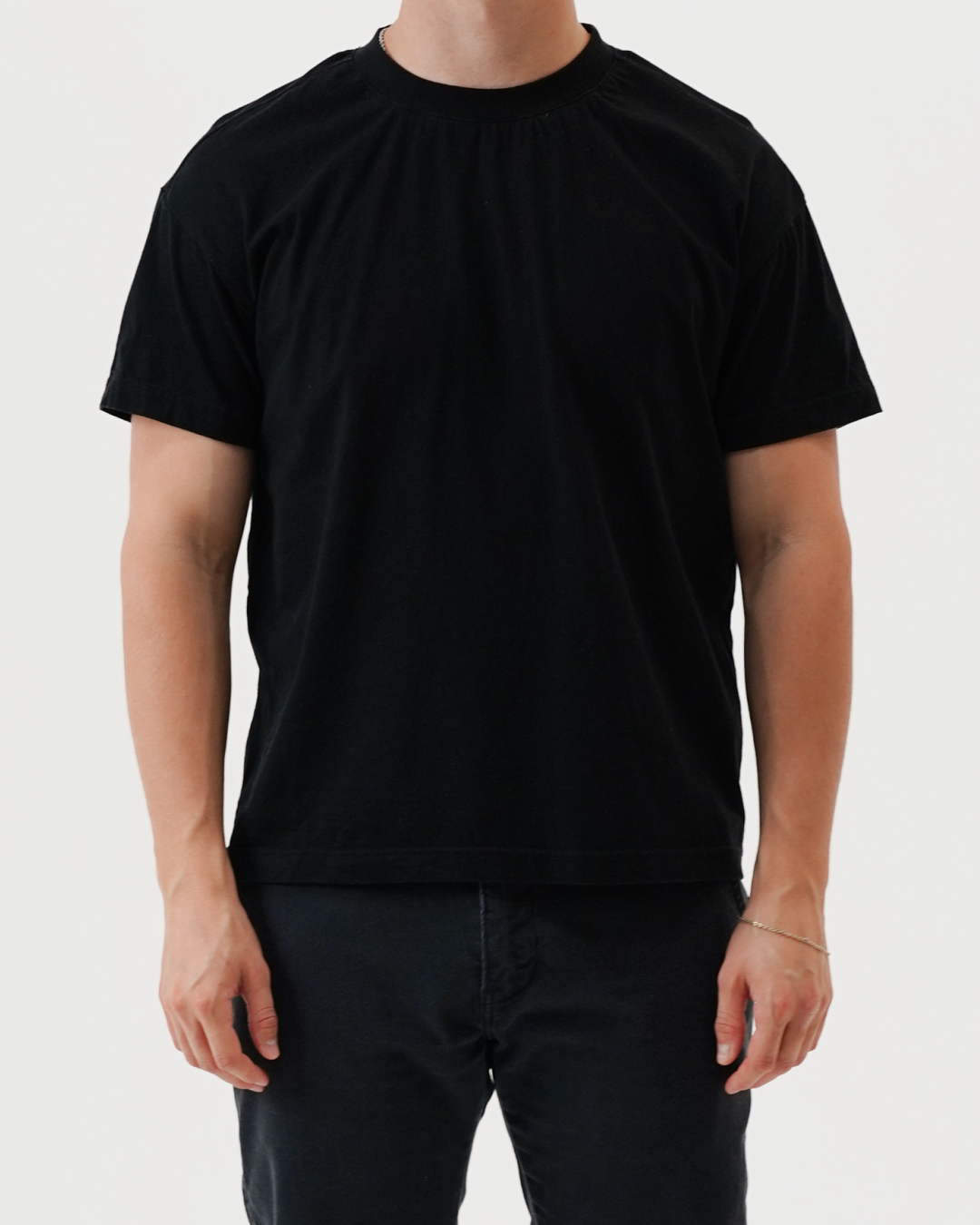 Black tee front