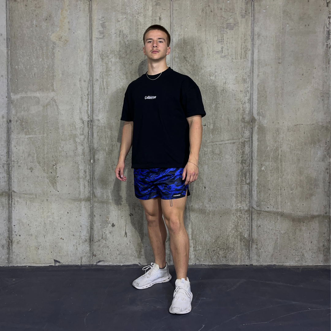 THE MESH SHORT - BLUE TIGER CAMO