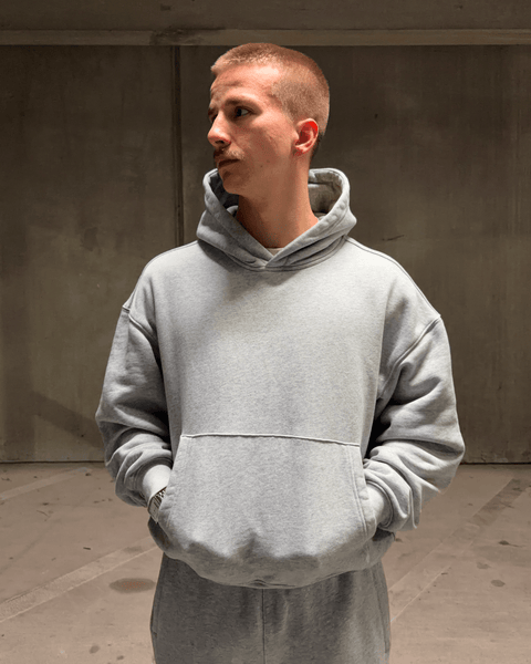 トップス Perverze 25AW CroppedHoodieKnit Top Gray Perverze 25AW CroppedHoodieKnit Top Gray 【公式通販】